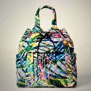 Mz wallace small metro convertable backpack summer palm pouch tote bag purse